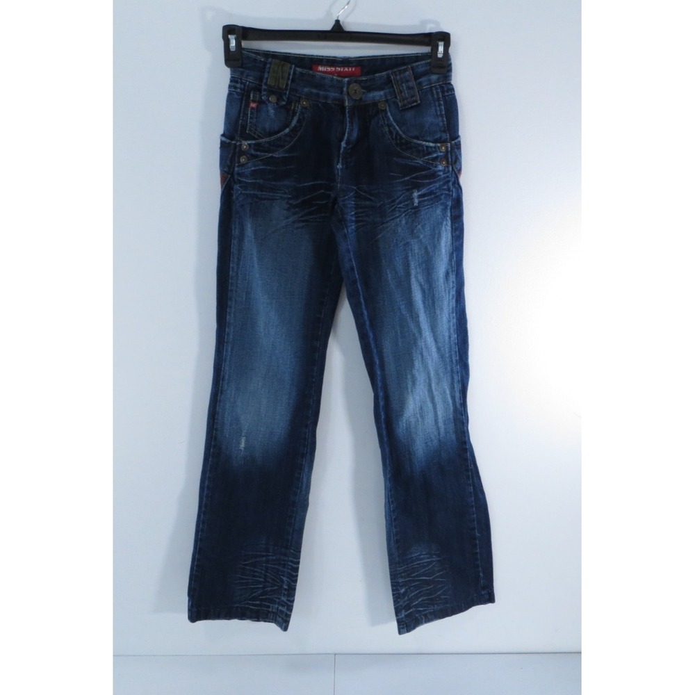 Vintage Miss Sixty 60 Women's Distressed Denim‎ Blue Jeans Y2K 2000's Size 27